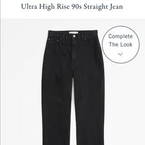 Ultra high rise 90 straight jeans